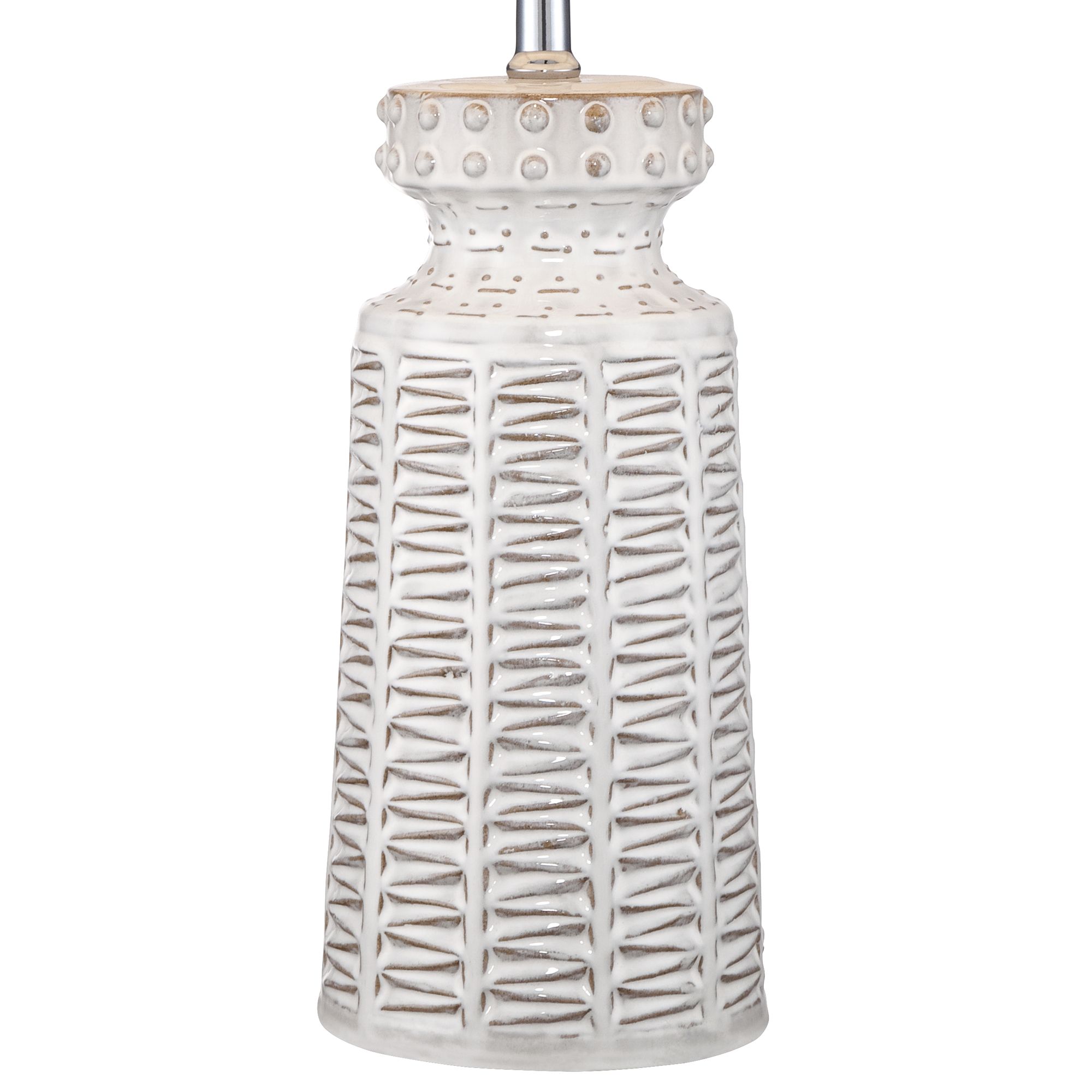 Image 6 Possini Euro Helene White Glaze Ceramic Table Lamp Set of 2 more views