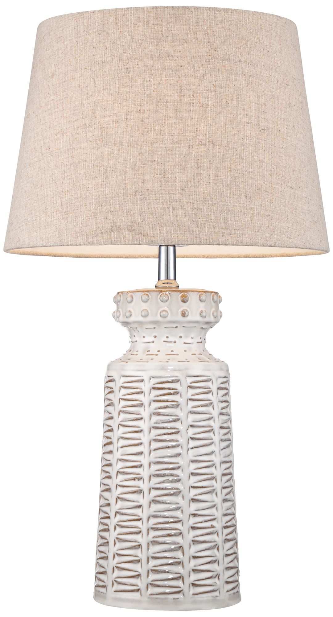 Image 7 Possini Euro Helene White Glaze Ceramic Table Lamp Set of 2 more views