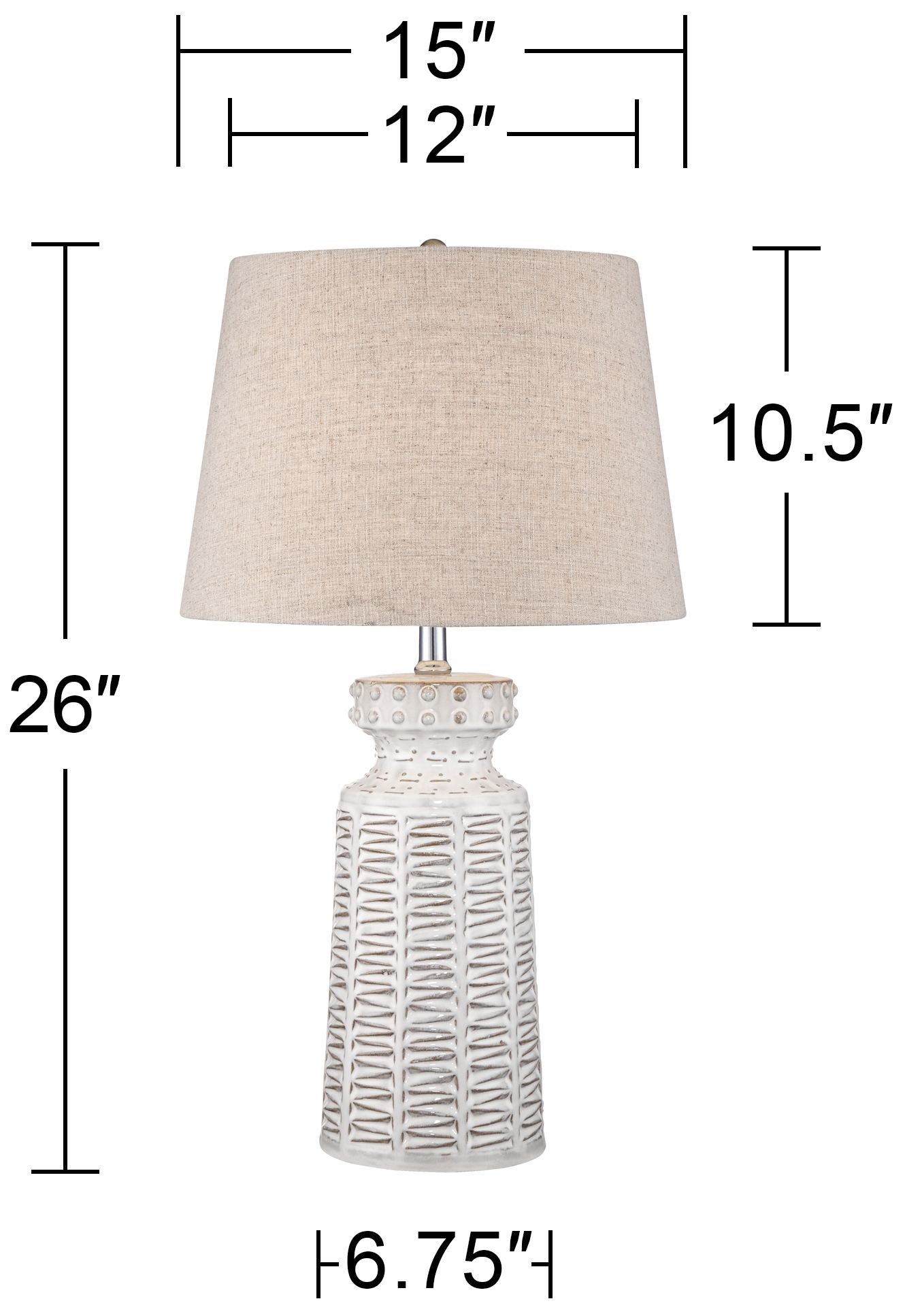 Possini Euro Helene White Glaze Ceramic Table Lamp Set of 2 in scene