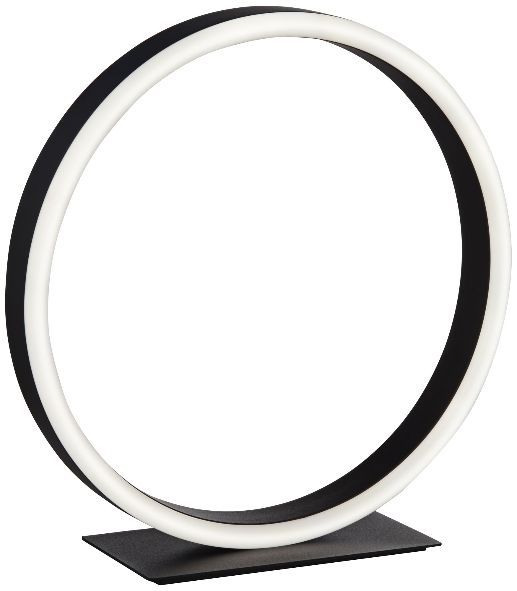Image 3 Possini Euro Helix 10" High Looped Ring Modern LED Accent Table Lamp