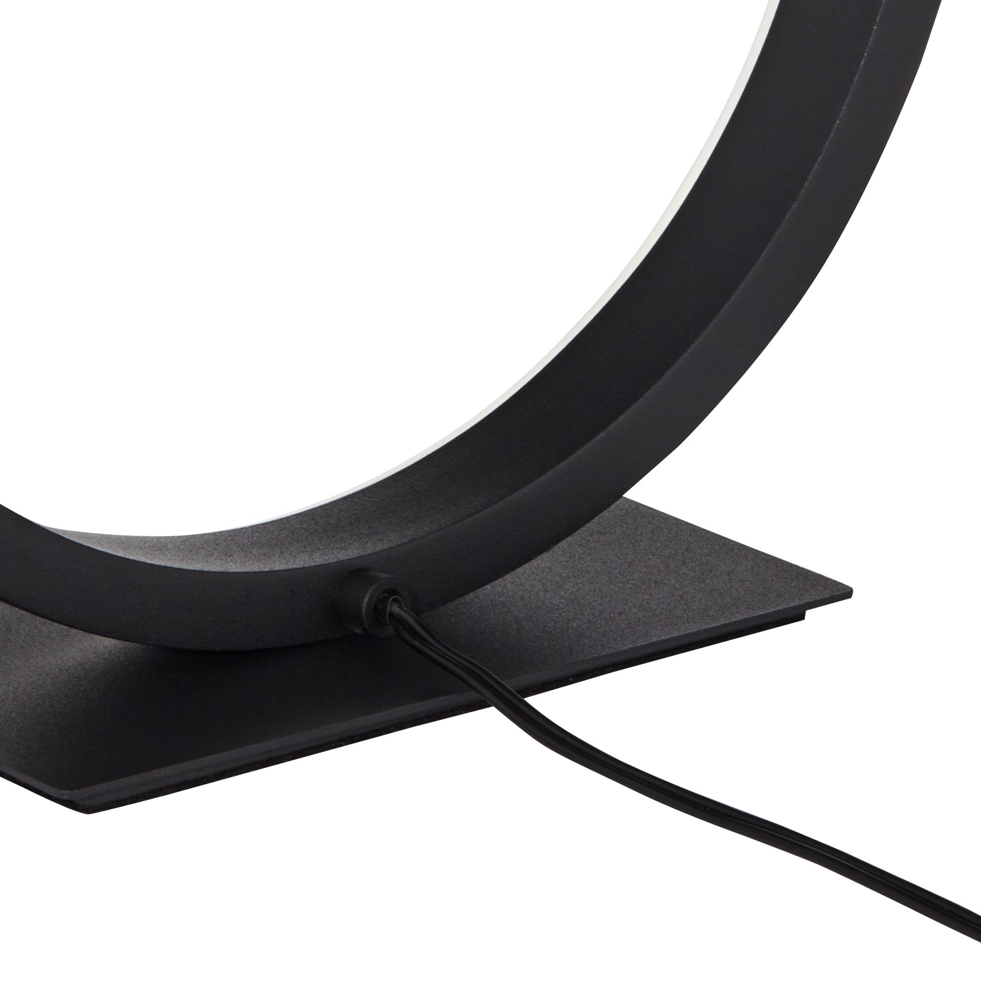 Image 6 Possini Euro Helix 10" High Looped Ring Modern LED Accent Table Lamp more views