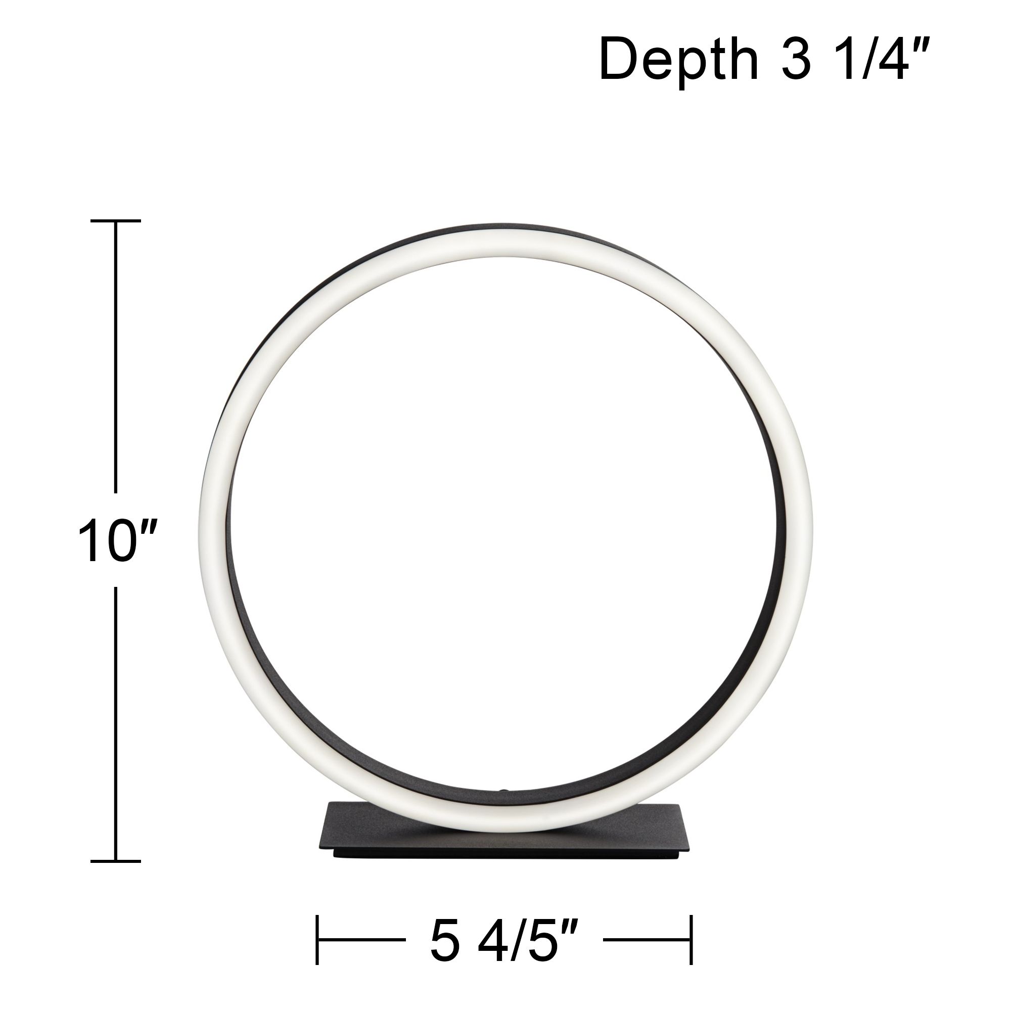 Possini Euro Helix 10" High Looped Ring Modern LED Accent Table Lamp in scene