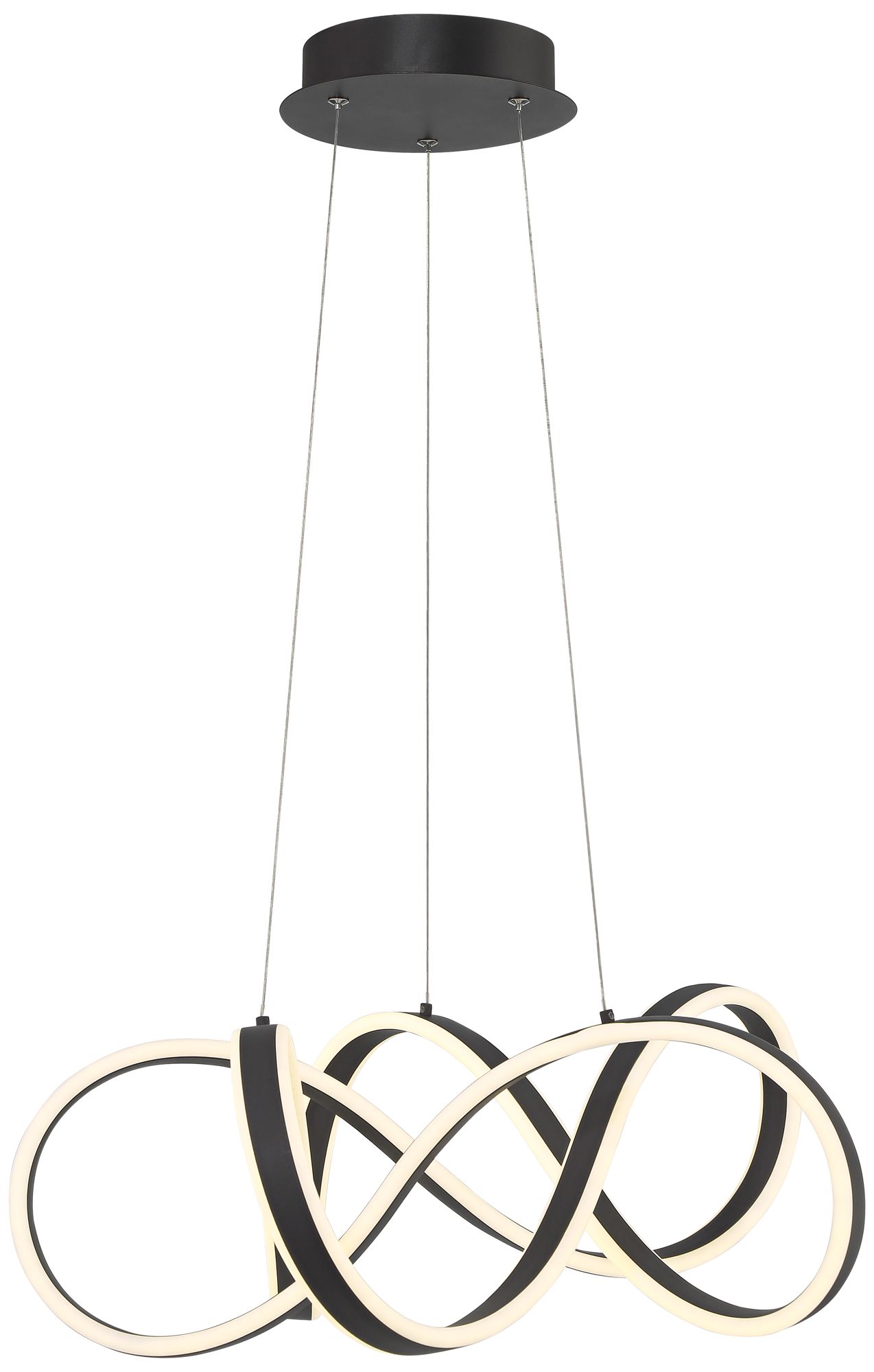 Watch A Video About the Helix Sand Black LED Spiral Pendant Light