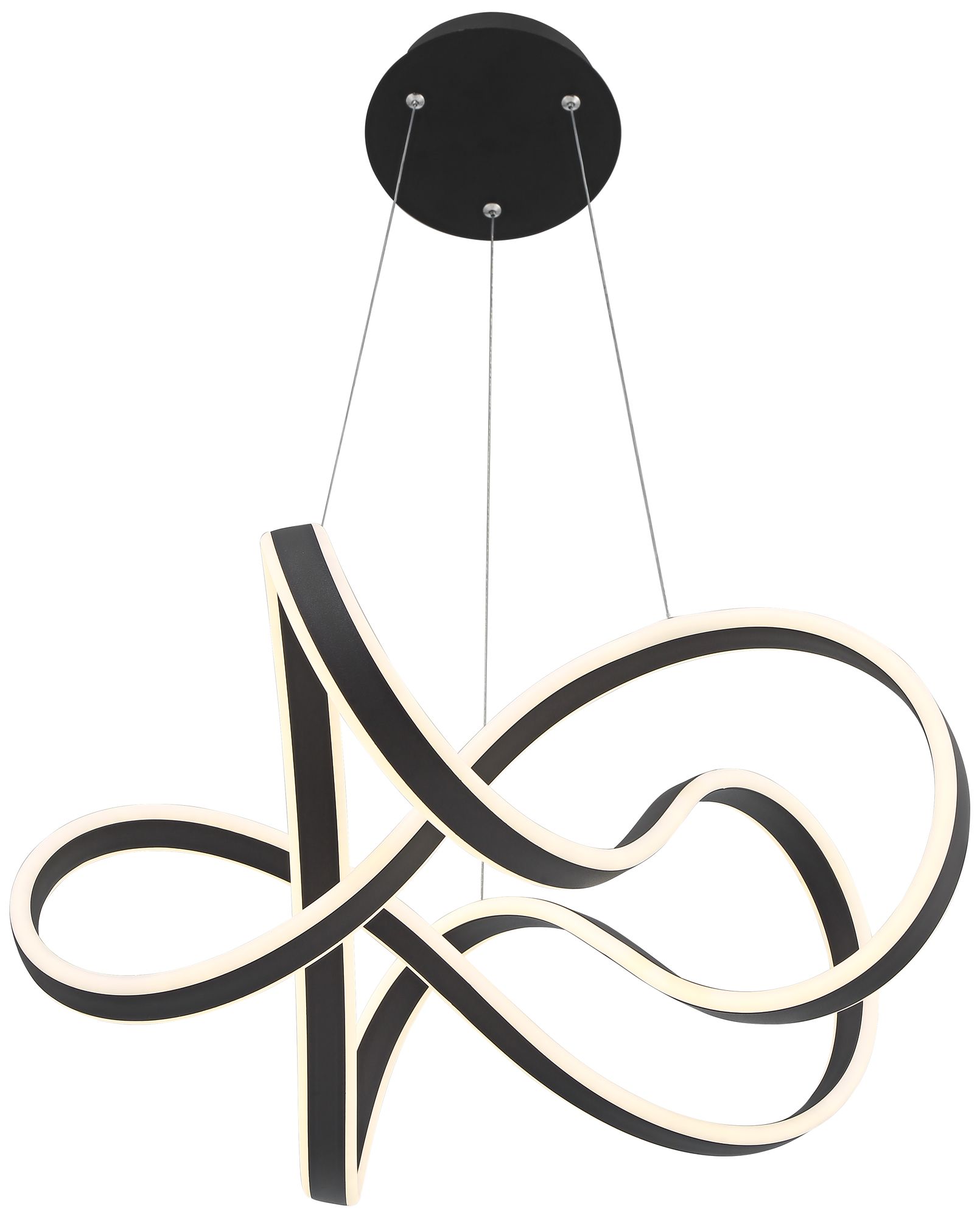 Watch A Video About the Helix Sand Black LED Spiral Pendant Light