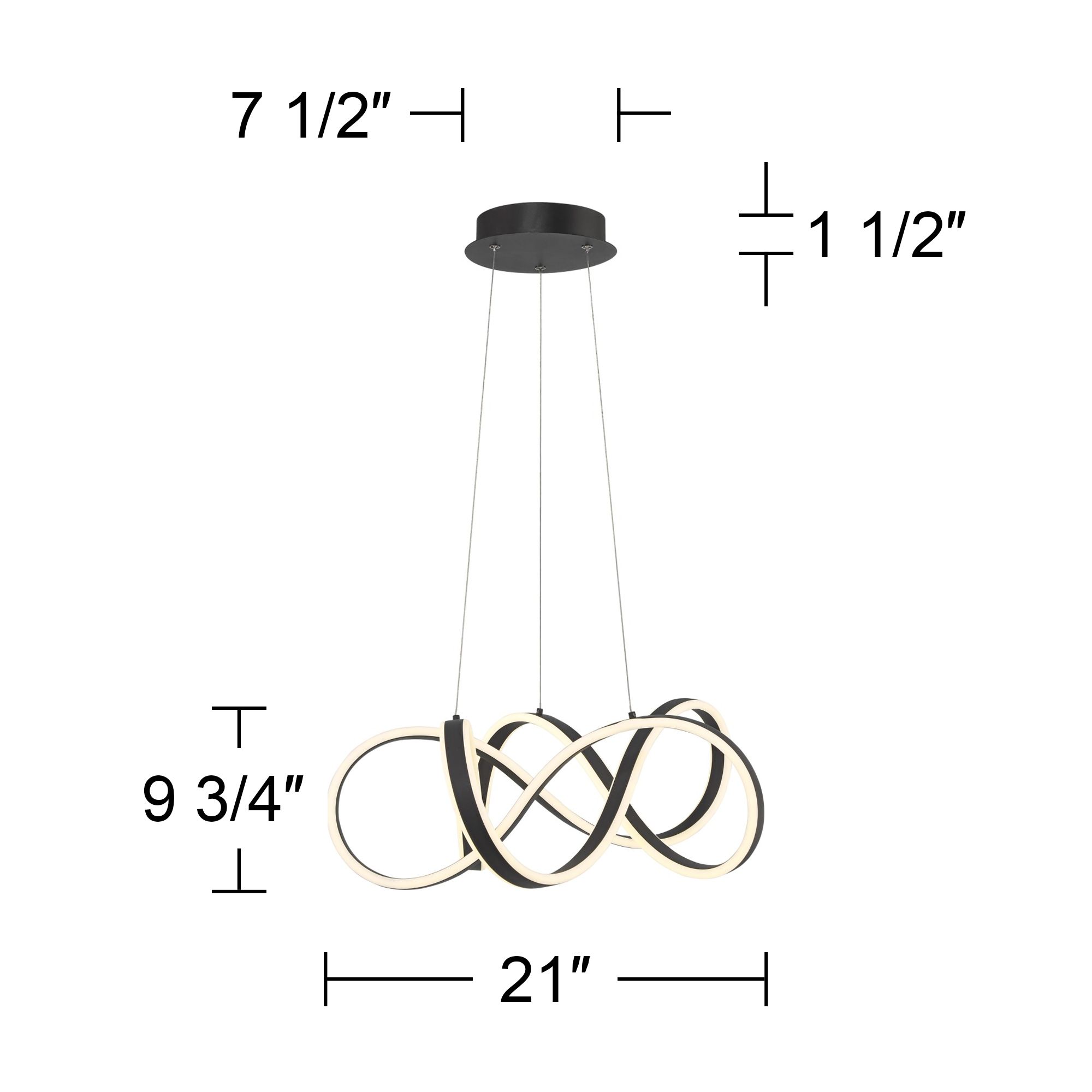 Watch A Video About the Helix Sand Black LED Spiral Pendant Light