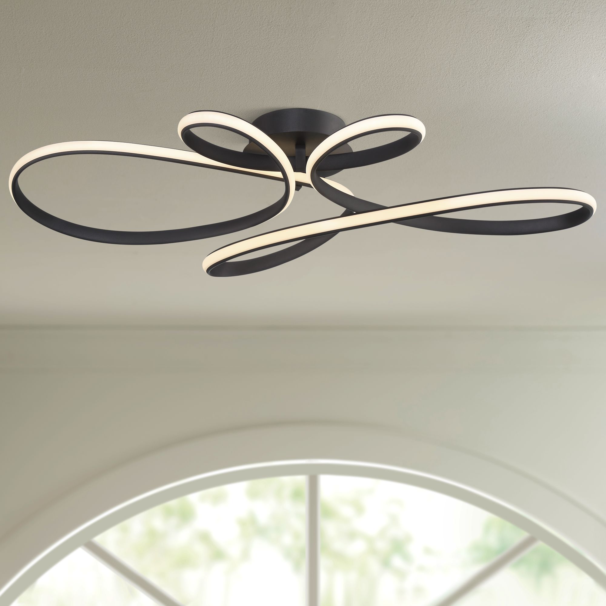 Watch A Video About the Possini Euro Helix Sand Black LED Spiral Ceiling Light