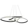 Watch A Video About the Helix Sand Black LED Multi-Ring Pendant Light