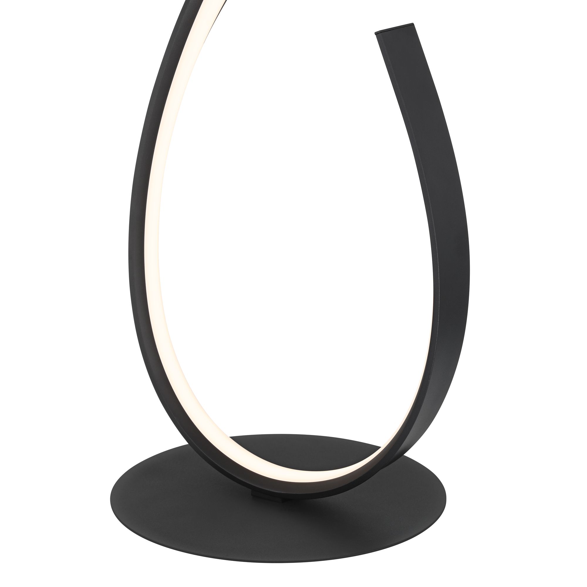 Image 4 Possini Euro Helix 56 1/2" Modern Ribbon LED Floor Lamp Black more views