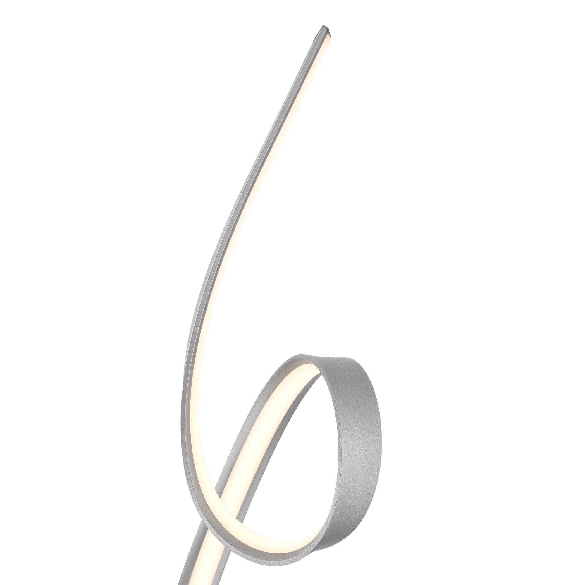 Image 6 Possini Euro Helix 56 1/2" Modern Ribbon LED Floor Lamp Silver more views