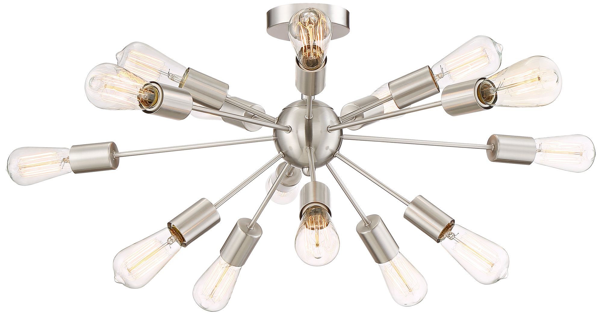 Possini Euro Hemingson 28"W Brushed Steel Ceiling Light