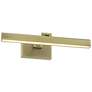 2_Possini Euro Henry 17" Wide Antique Brass LED Picture Light