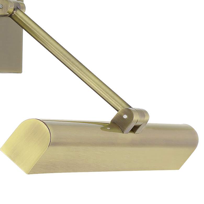 Image 4 Possini Euro Henry 17" Wide Antique Brass LED Picture Light more views