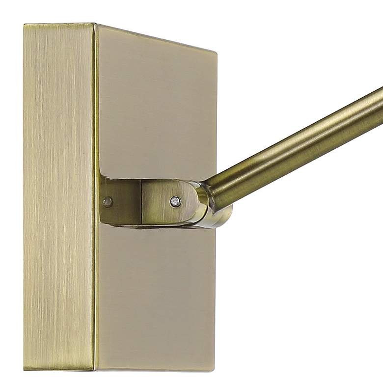 Image 5 Possini Euro Henry 17" Wide Antique Brass LED Picture Light more views