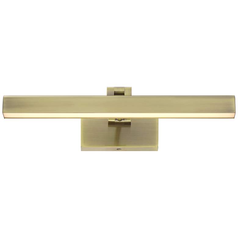 Image 6 Possini Euro Henry 17" Wide Antique Brass LED Picture Light more views