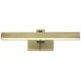 6_Possini Euro Henry 17" Wide Antique Brass LED Picture Light more views
