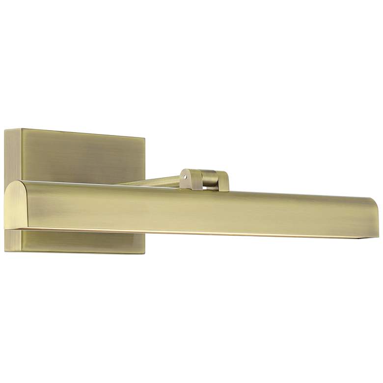 Image 7 Possini Euro Henry 17" Wide Antique Brass LED Picture Light more views