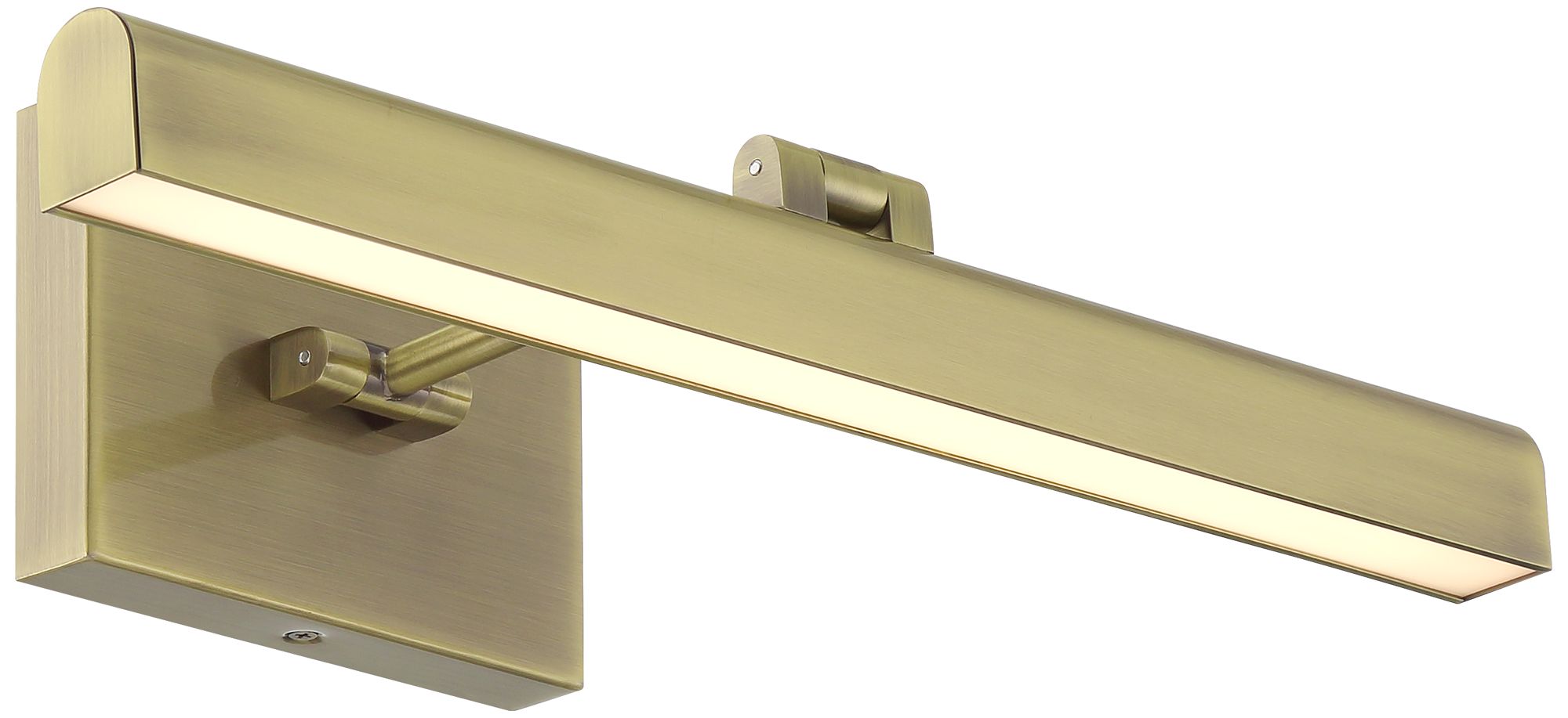 Possini Euro Henry 17" Wide Antique Brass LED Picture Light