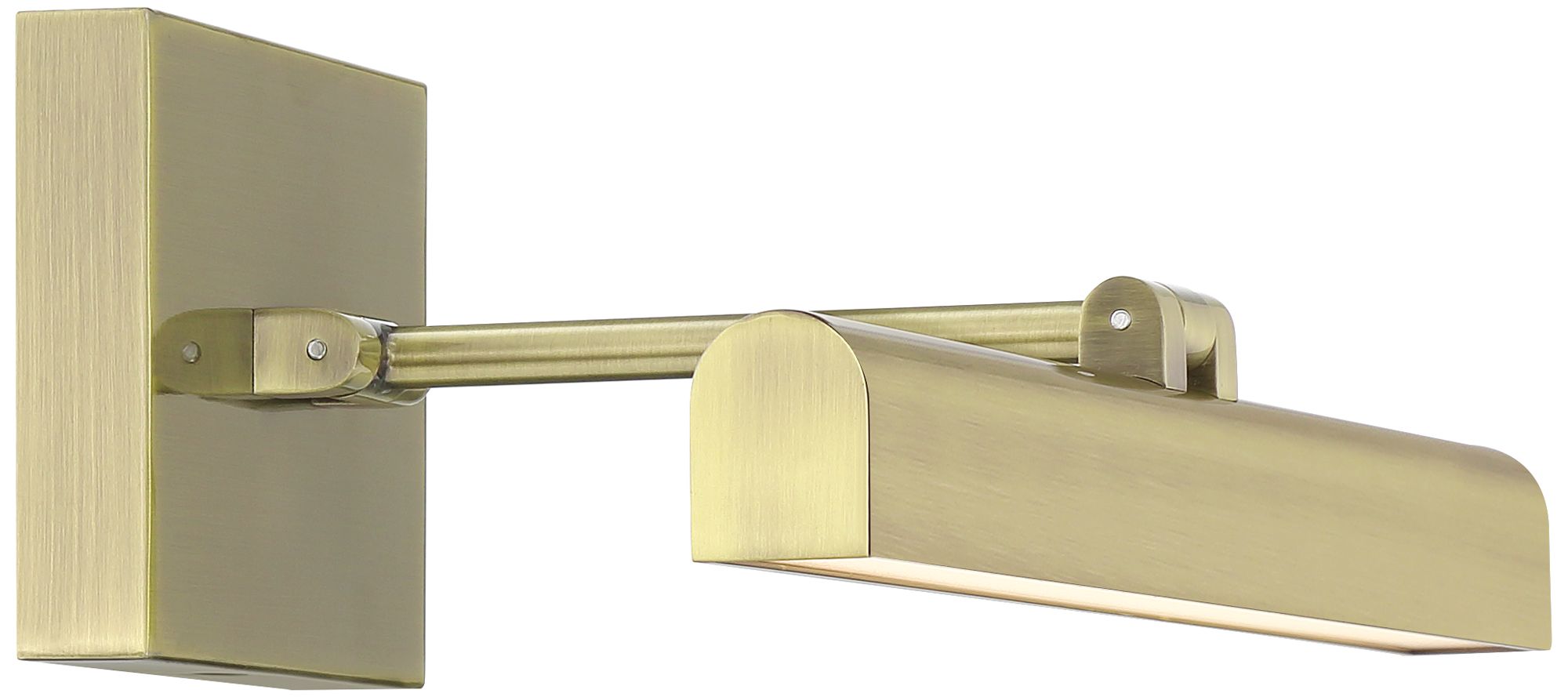 Possini Euro Henry 17" Wide Antique Brass LED Picture Light