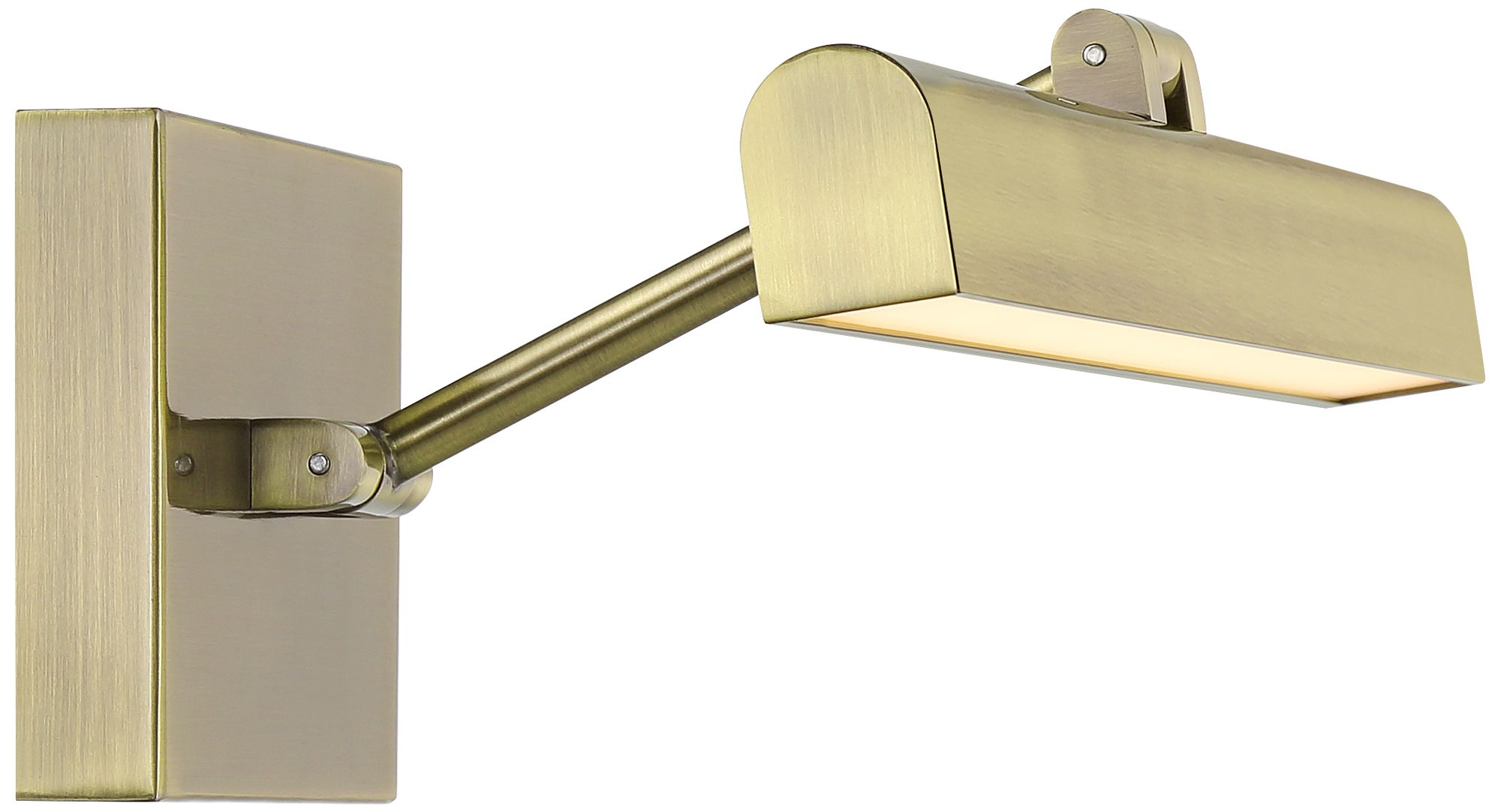 Possini Euro Henry 17" Wide Antique Brass LED Picture Light