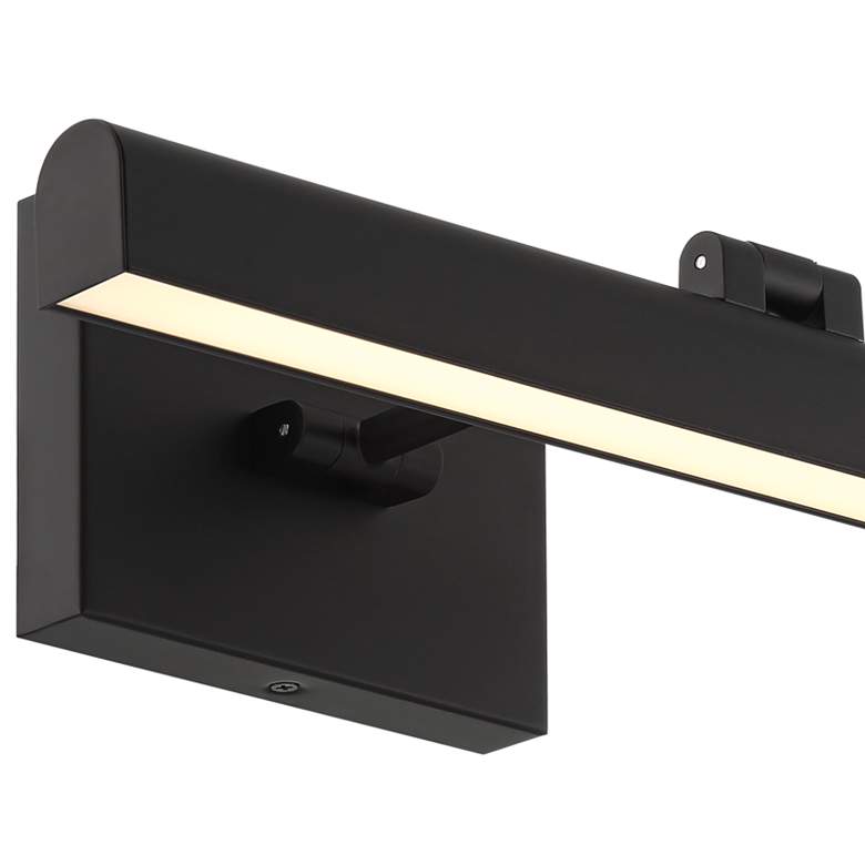 Image 3 Possini Euro Henry 17" Wide Modern Black LED Picture Light more views
