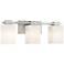 Possini Euro Henry 21" Wide Brushed Nickel 3-Light Bath Light