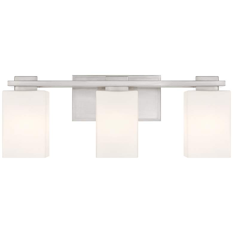 Image 5 Possini Euro Henry 21" Wide Brushed Nickel 3-Light Bath Light more views