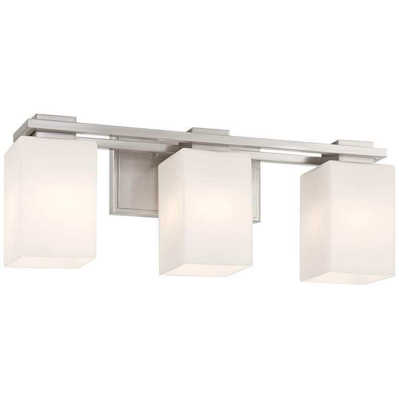 Image 6 Possini Euro Henry 21" Wide Brushed Nickel 3-Light Bath Light more views