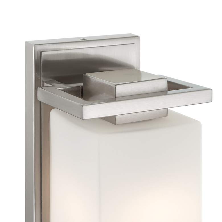 Image 2 Possini Euro Henry 8 1/2" High Brushed Nickel Wall Sconce more views