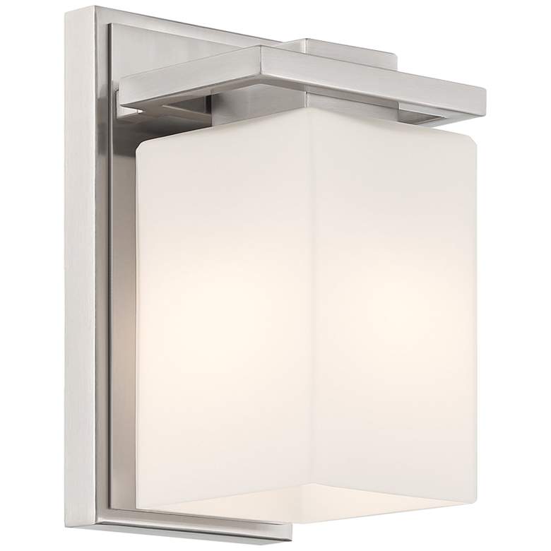 Image 6 Possini Euro Henry 8 1/2" High Brushed Nickel Wall Sconce more views