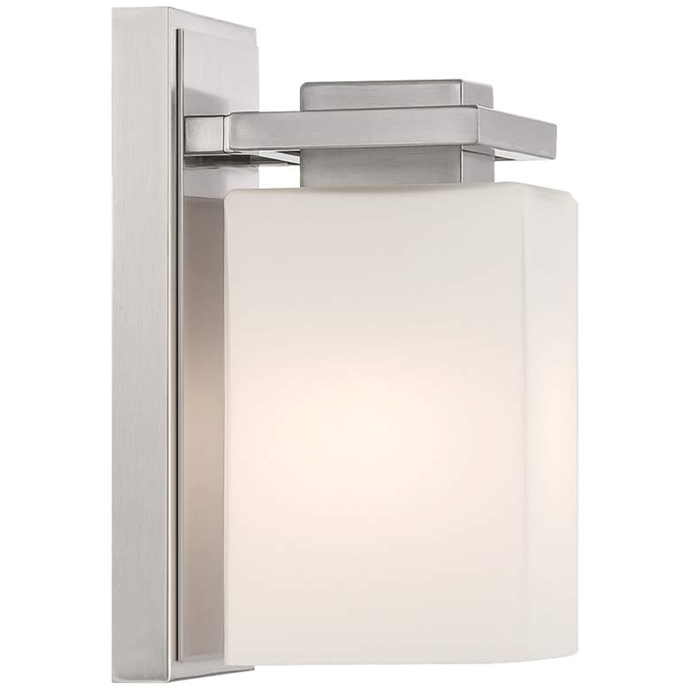 Image 6 Possini Euro Henry 8 1/2" High Brushed Nickel Wall Sconce more views