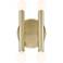 Possini Euro Hera 12 1/2" High Satin Brass Wall Sconce