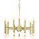 Possini Euro Hera 26" Wide Satin Brass Chandelier