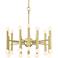 Possini Euro Hera 26" Wide Satin Brass Chandelier