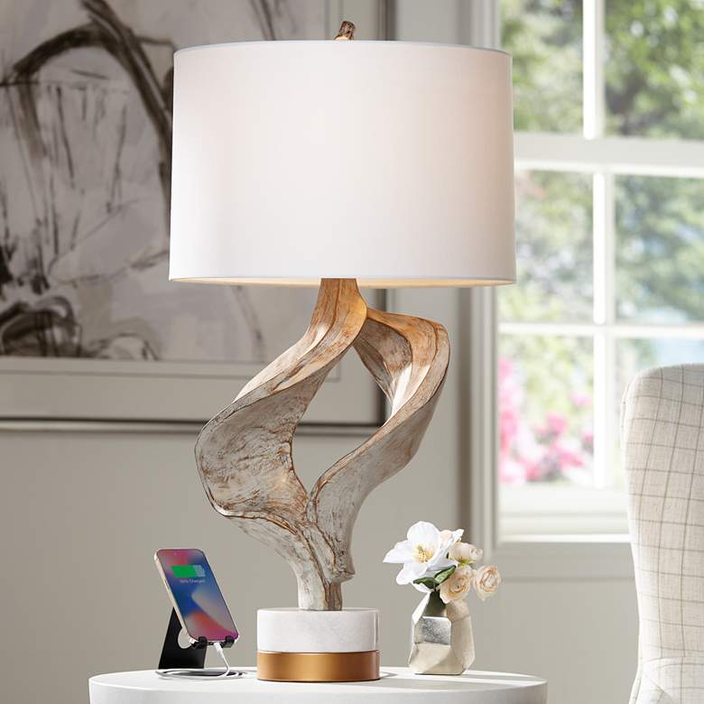 Image 2 Possini Euro Hera 32 1/2" Modern Sculpture USB Table Lamp