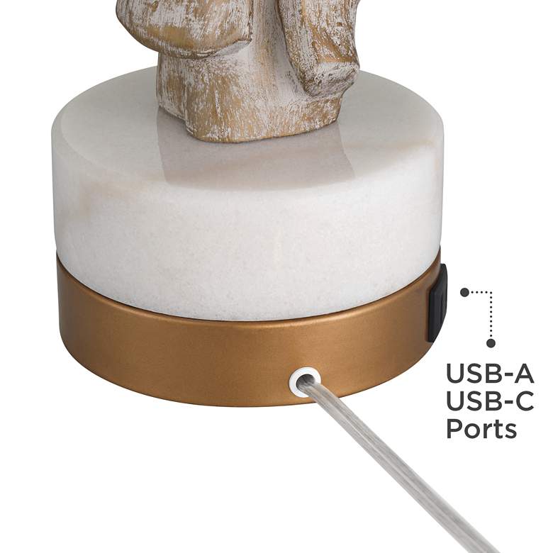 Image 6 Possini Euro Hera 32 1/2" Modern Sculpture USB Table Lamp more views