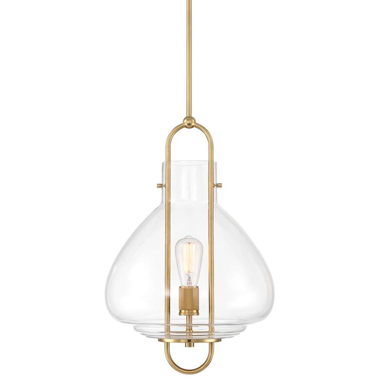 Image 2 Possini Euro Hermine 15" Wide Soft Gold Pendant Light
