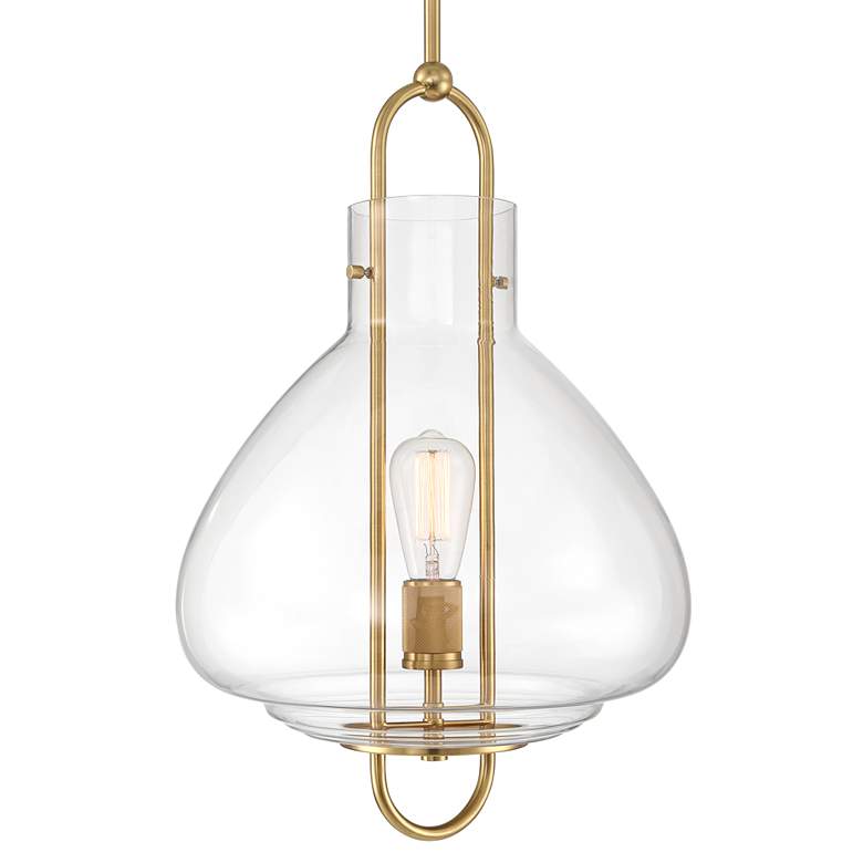 Image 4 Possini Euro Hermine 15" Wide Soft Gold Pendant Light more views