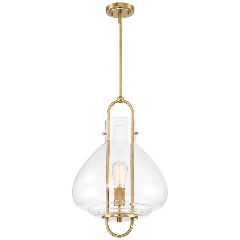 Image 6 Possini Euro Hermine 15" Wide Soft Gold Pendant Light more views