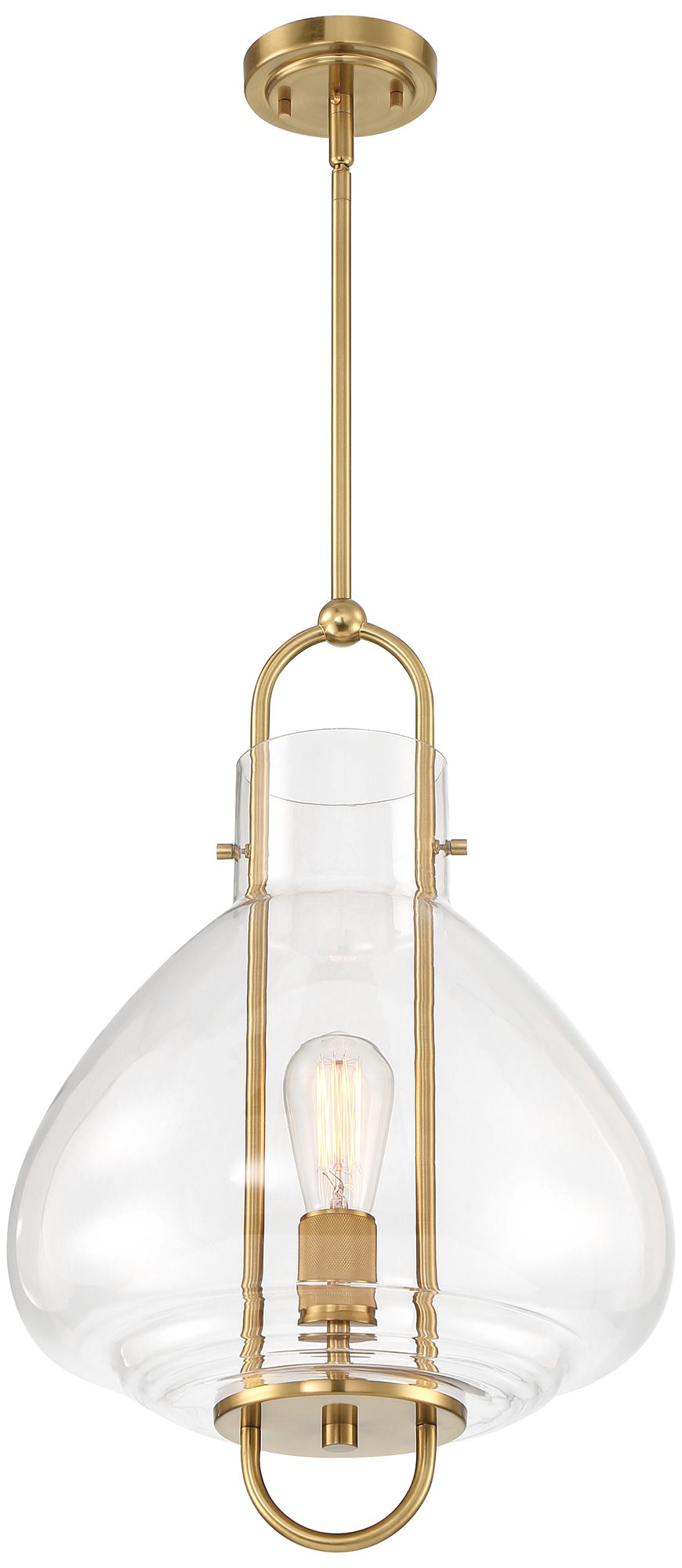 Possini Euro Hermine 15" Wide Soft Gold Pendant Light 877Y8 Lamps Plus