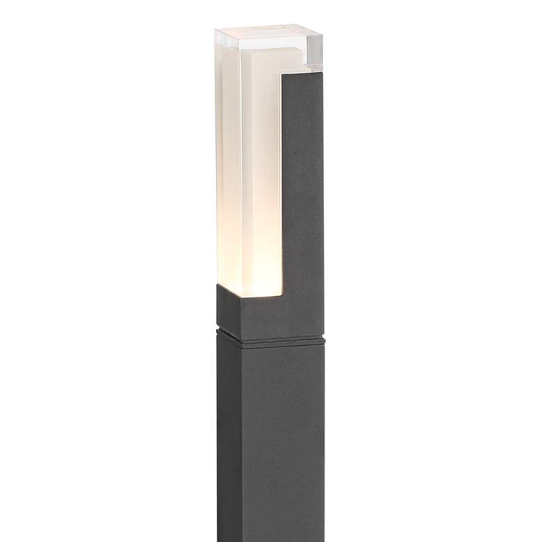 Image 3 Possini Euro Hestia 23 1/2"H Textured Black Low Voltage LED Path Light more views