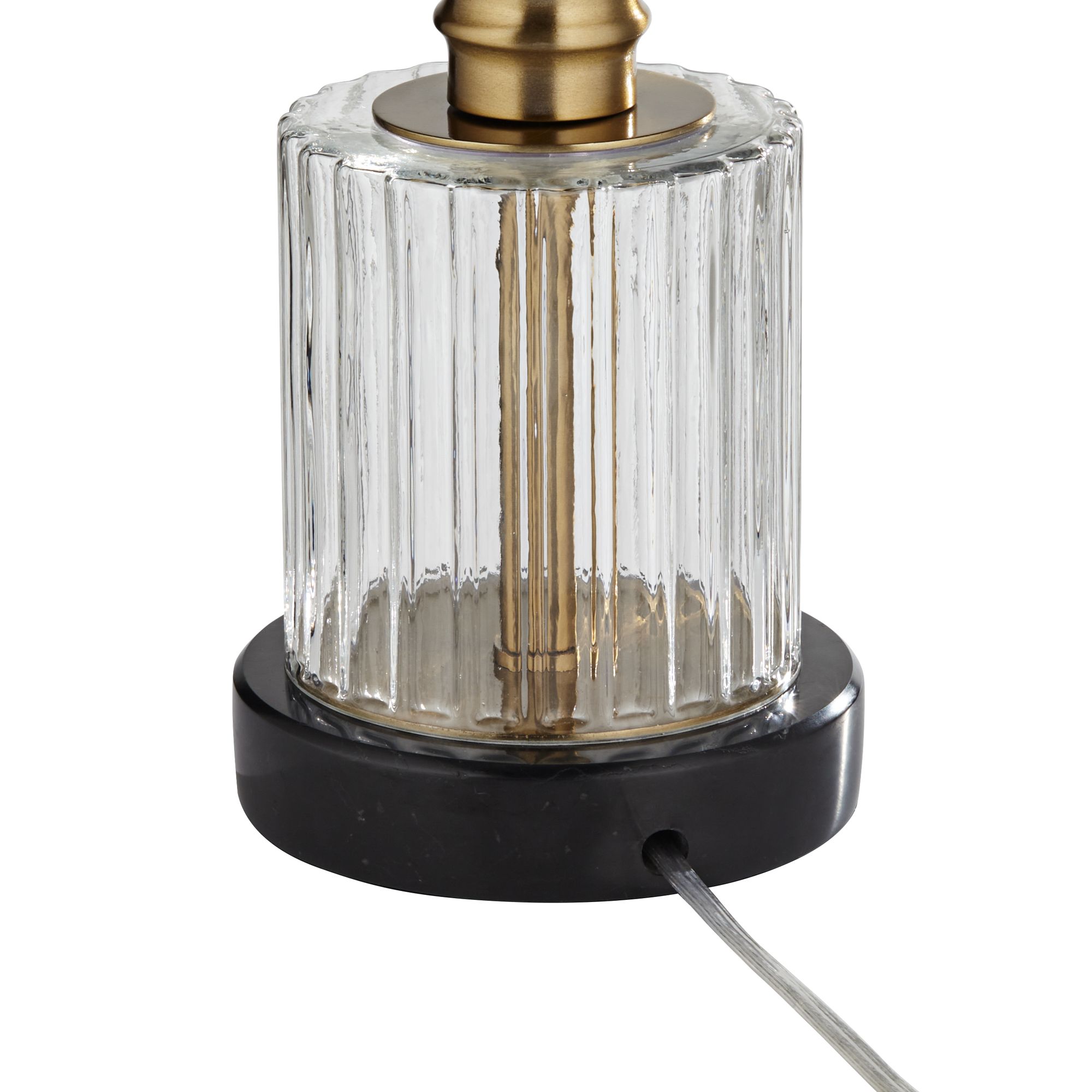 Possini Euro Heyden 34 3/4" Modern Luxe Tall Console Buffet Table Lamp in scene