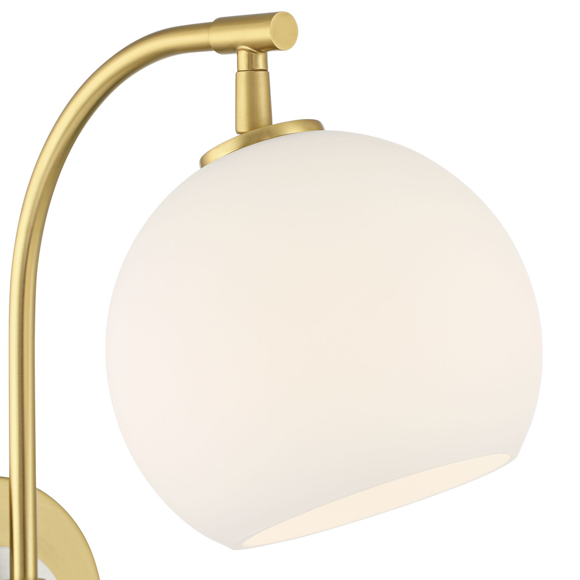 Image 3 Possini Euro Hillary 14"H Antique Brass Swing-Arm Plug-In Wall Lamp more views