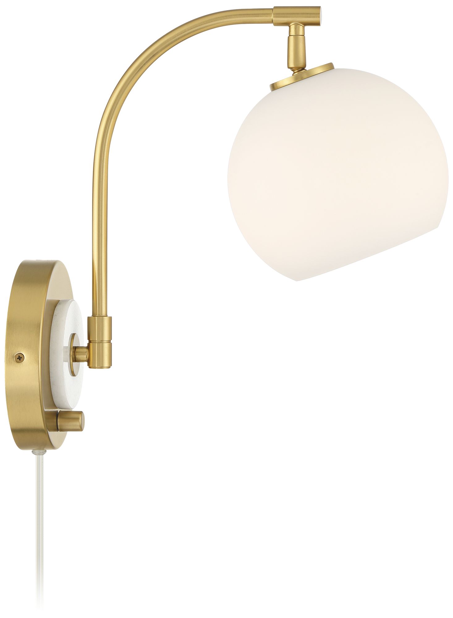 Watch A Video About the Possini Euro Hillary Antique Brass Swing Arm Plug In Wall Lamp