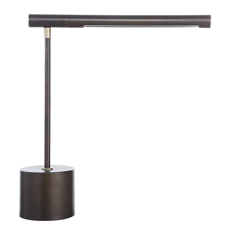 Image 2 Possini Euro Holbrook 17" High Dark Bronze LED Desk Lamp