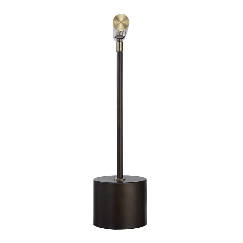 Image 5 Possini Euro Holbrook 17" High Dark Bronze LED Desk Lamp more views