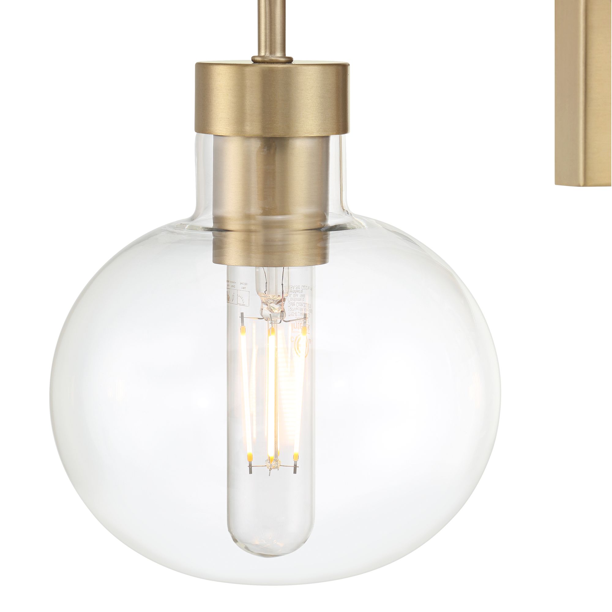 Image 2 Possini Euro Holland 23 3/4" Wide Warm Brass 3-Light Modern Bath Light more views