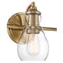 Possini Euro Hourglass 21 1/2" Wide Warm Brass 3-Light Bath Light