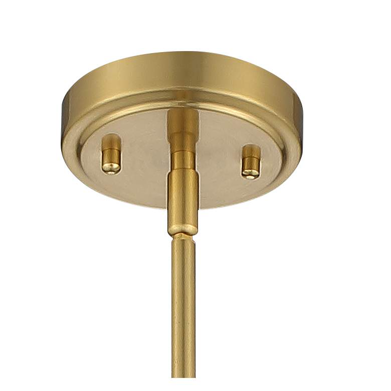 Image 4 Possini Euro Houten 11 1/2" Wide Soft Gold 3-Light Glass Mini Pendant more views