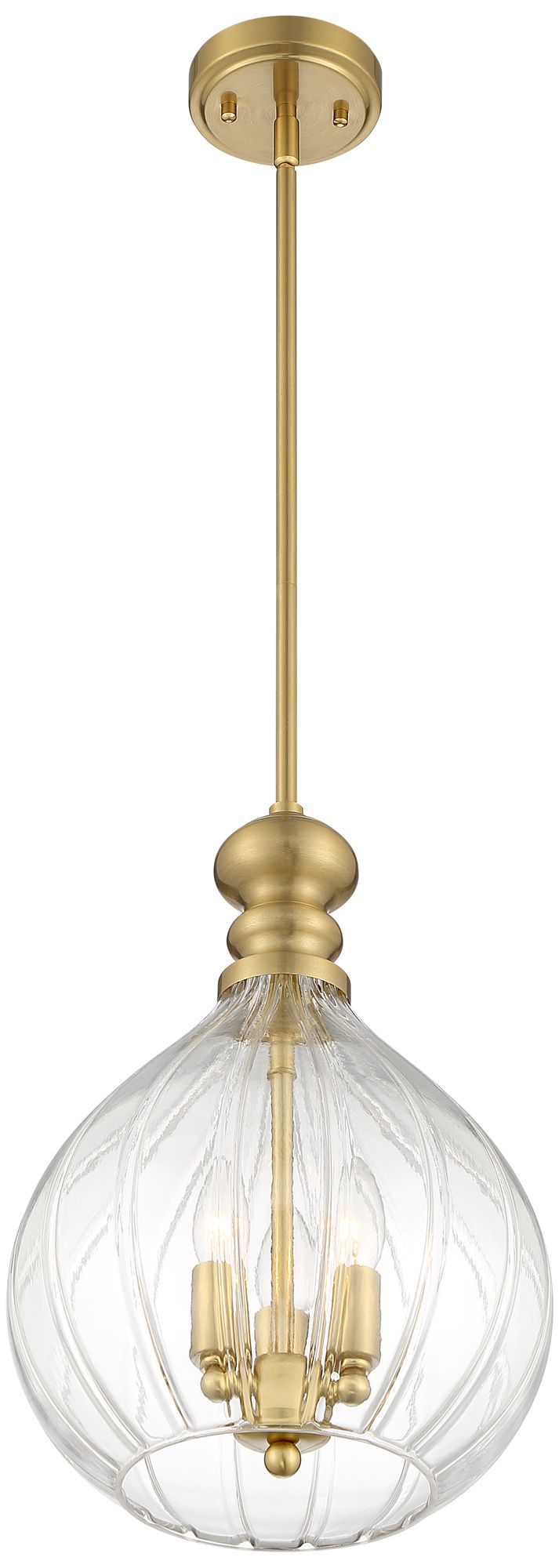 Possini Euro Houten 11 1/2" Wide Soft Gold 3-Light Glass Mini Pendant ...