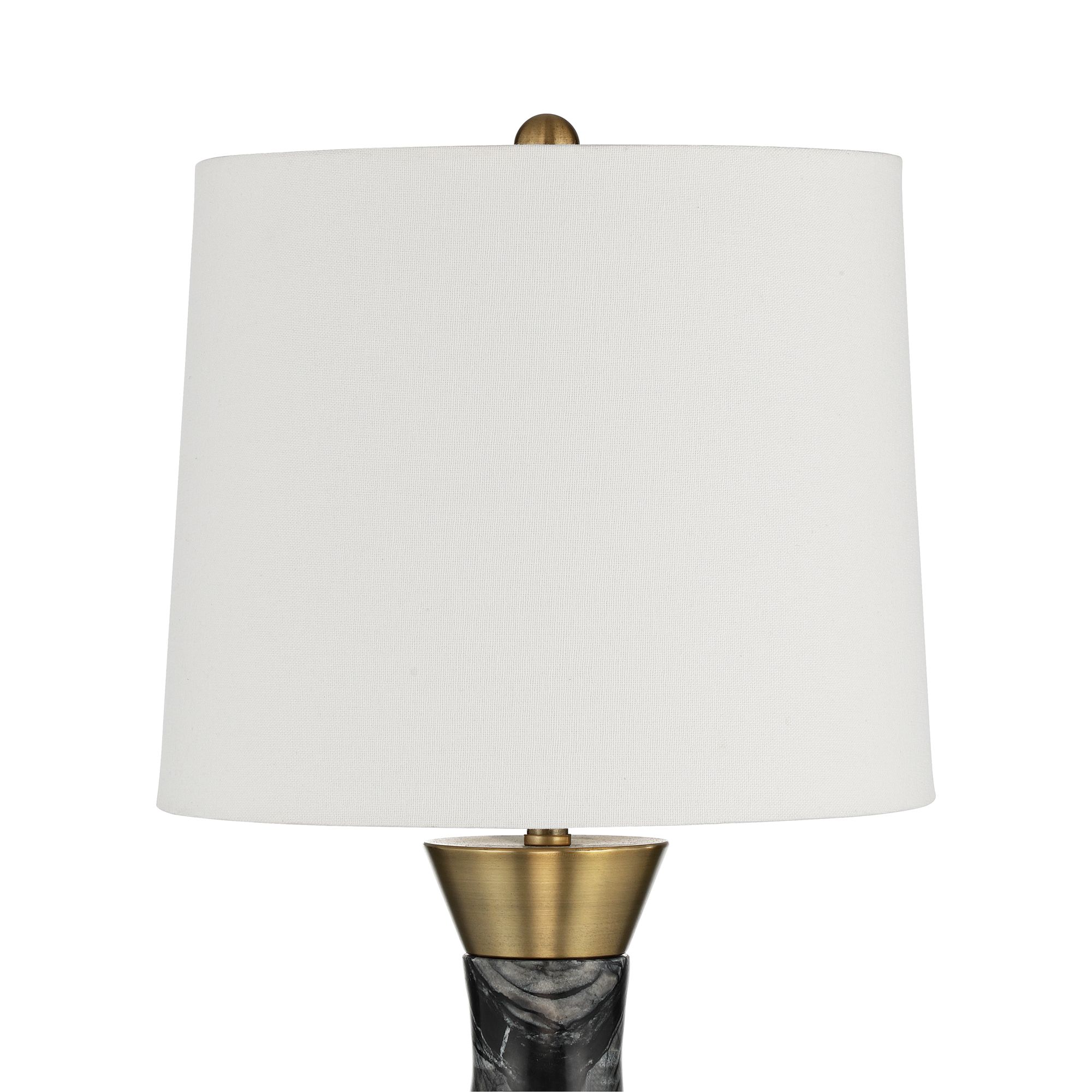 Image 4 Possini Euro Ibara 21 1/2" High Black Marble Modern USB Table Lamp more views